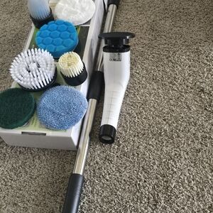 Cleaning Electric Scrub Brush Used